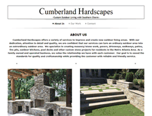 Tablet Screenshot of cumberlandhardscapes.com